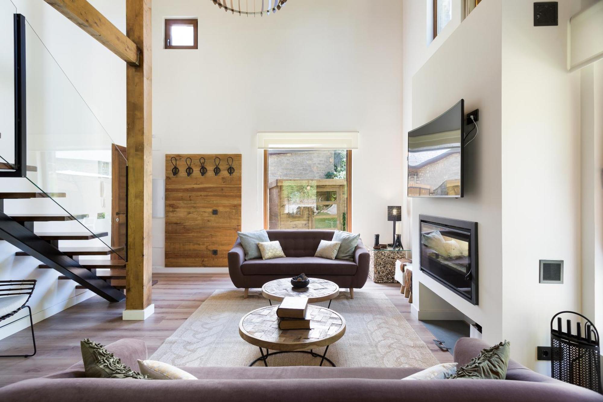 Casa Forelsa Lujo En La Montana Hoz de Jaca Buitenkant foto