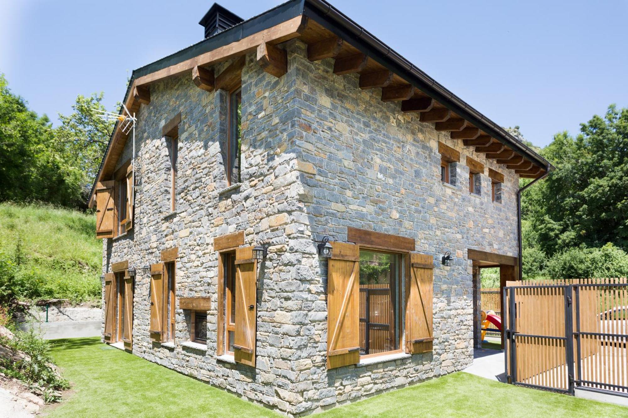 Casa Forelsa Lujo En La Montana Hoz de Jaca Buitenkant foto